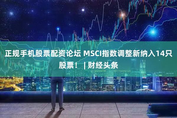 正规手机股票配资论坛 MSCI指数调整新纳入14只股票！ | 财经头条